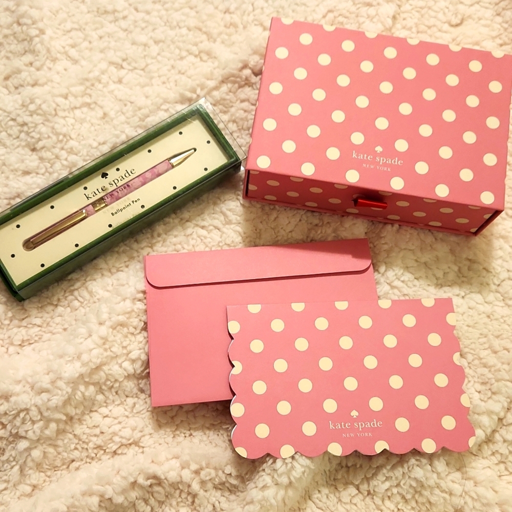 Kate spade pen and note card set nwt